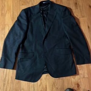 Dolce Gabbana mens black with silver suit. 85% Wool